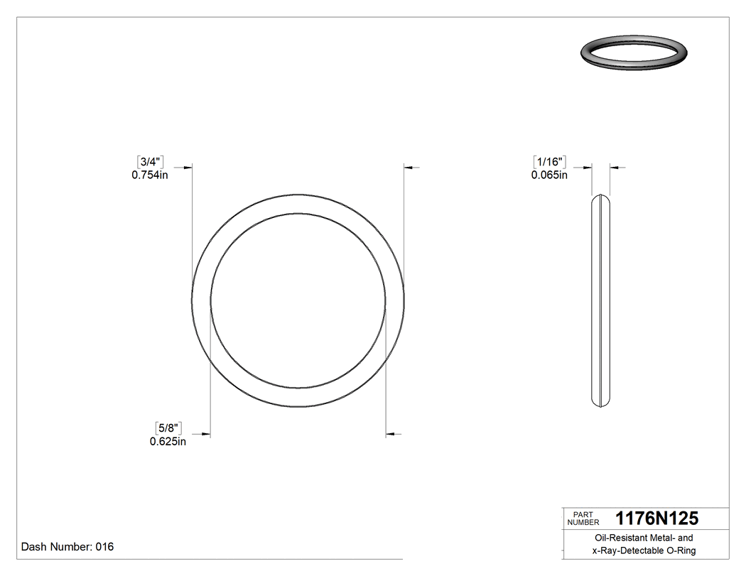 Technical drawing - 1176N125